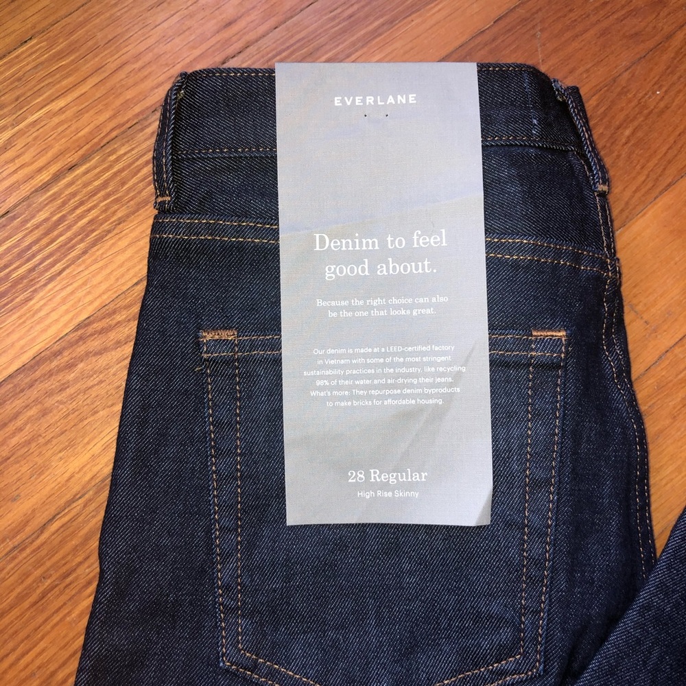 NWT - Everlane High Rise Skinny Jeans. Sz 28 - Picture 5 of 5